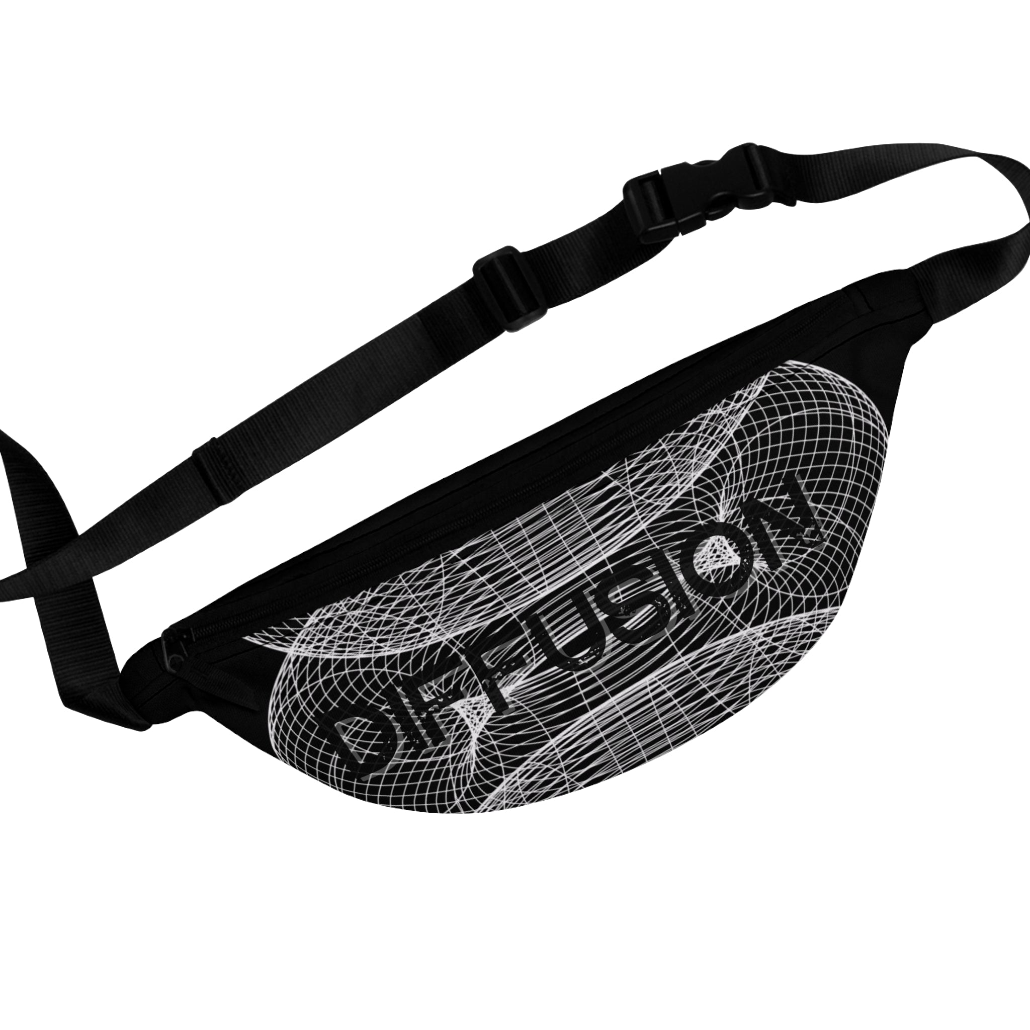 Diffusion Graphic Fanny Pack - Stylish Waist Bag for Festivals, Everyday Use
