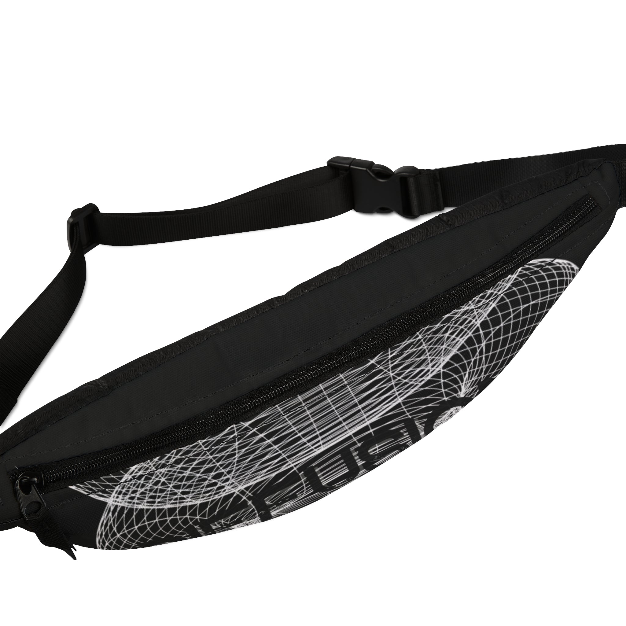 Diffusion Graphic Fanny Pack - Stylish Waist Bag for Festivals, Everyday Use